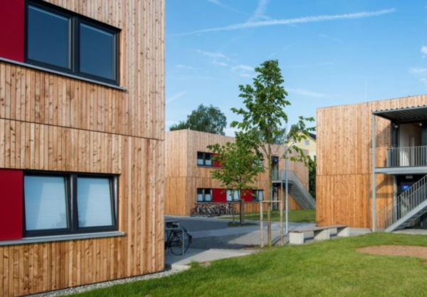 Holzbau für Flüchtlingsunterkünfte